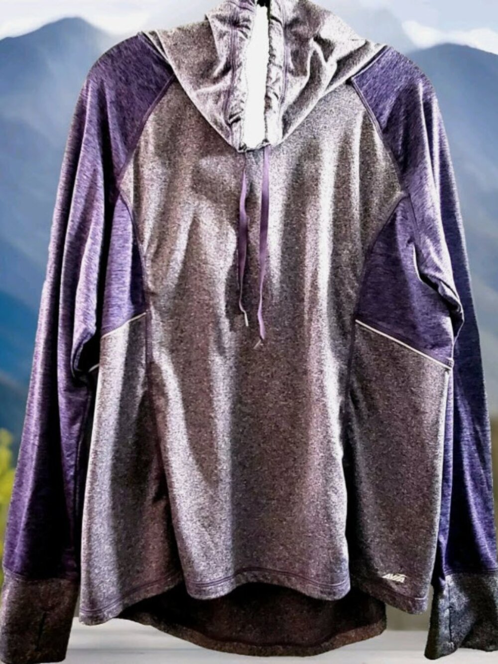 Women’s Avia Athletic Hoodie XL | Long Sleeve Purple Activewear
